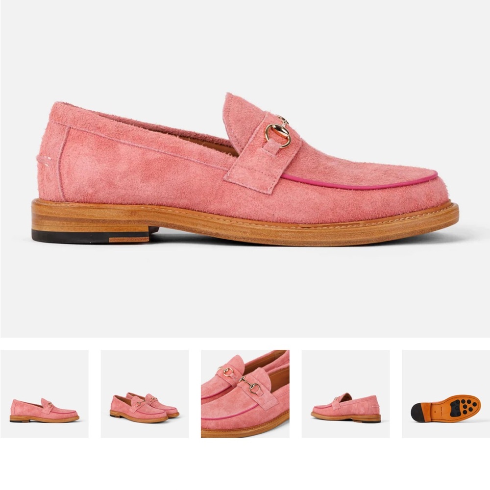 Marc Nolan Pink Suede Loafers NIB